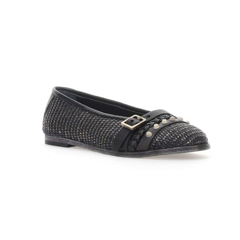 flat shoes A.S.98 Jayla Mujer Negras | ES-KDT039675