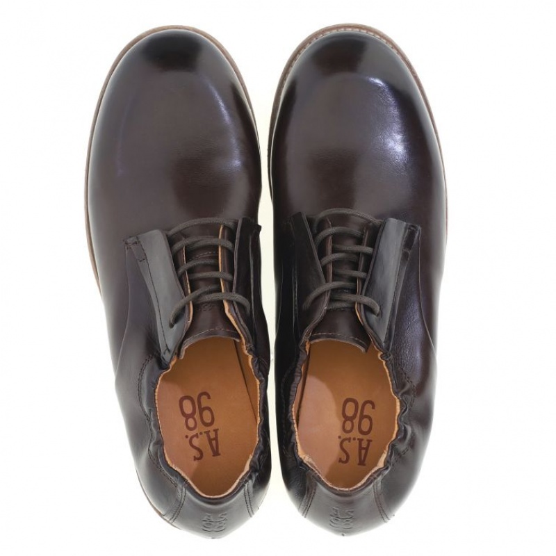 flat shoes A.S.98 Oberon Hombre Negras | ES-KDS748053
