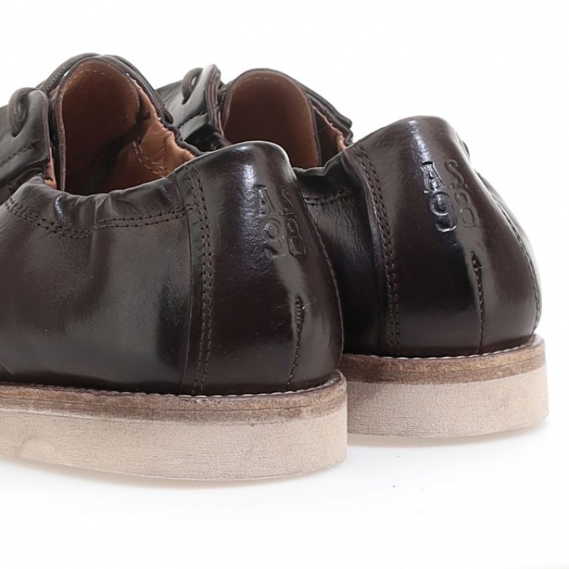flat shoes A.S.98 Oberon Hombre Negras | ES-KDS748053