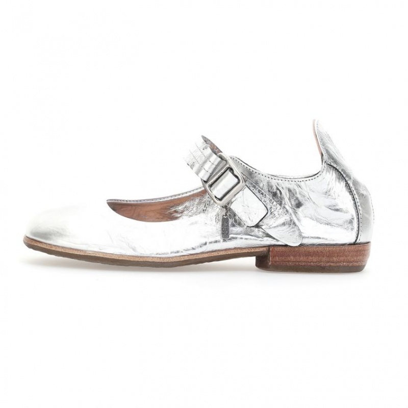 flat shoes A.S.98 Zowie Mujer Plateadas | ES-FZH392180